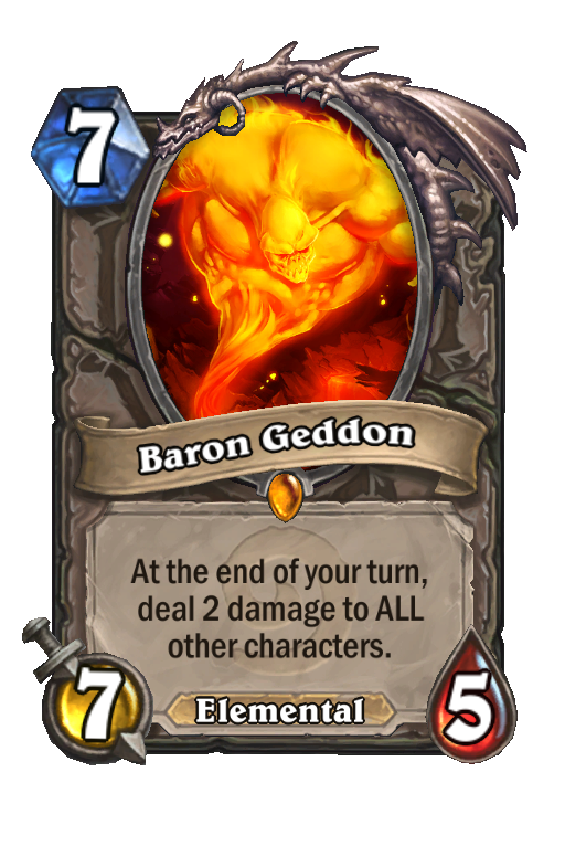 Baron Geddon Hearthstone kártya