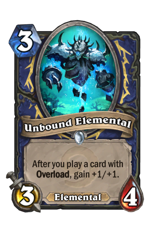 Unbound Elemental Hearthstone kártya