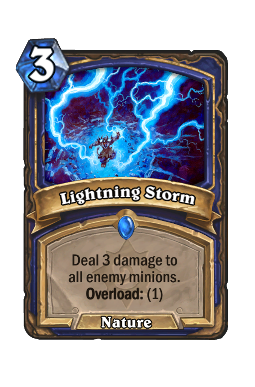 Lightning Storm Hearthstone kártya