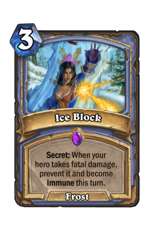 Ice Block Hearthstone kártya