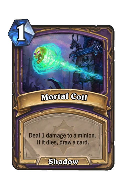 Mortal Coil Hearthstone kártya