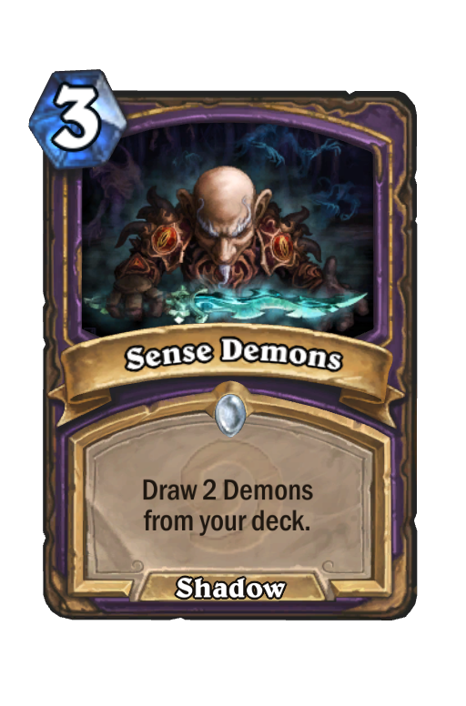 Sense Demons Hearthstone kártya