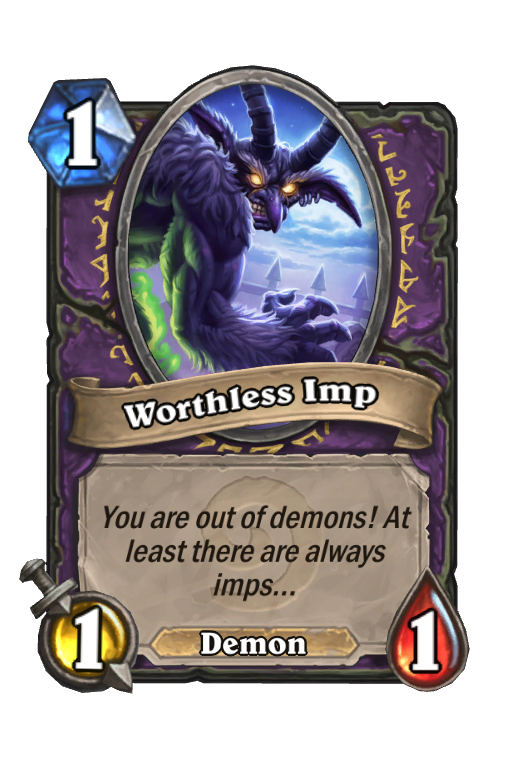 Worthless Imp Hearthstone kártya