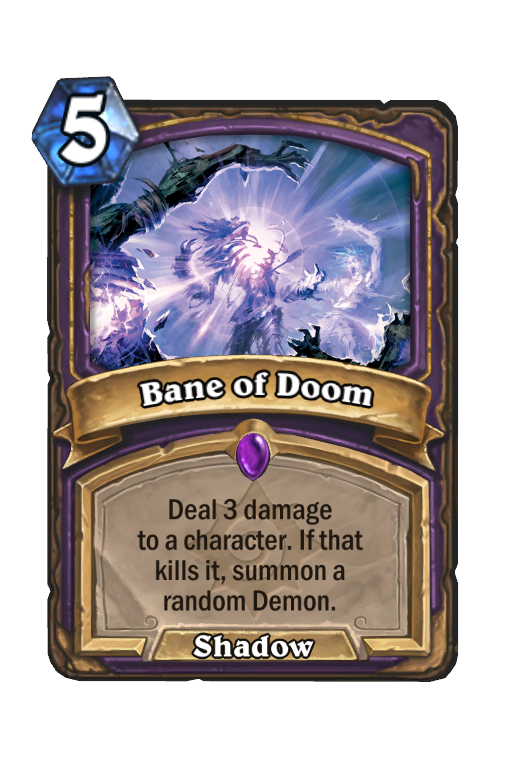 Bane of Doom Hearthstone kártya