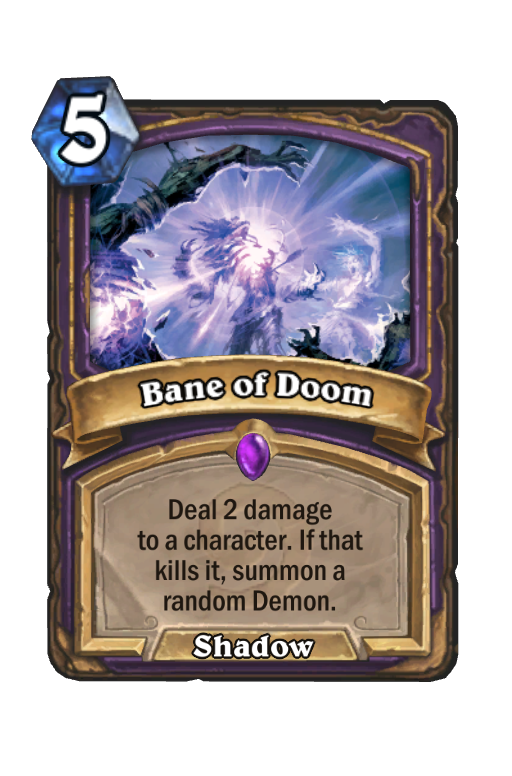 Bane of Doom Hearthstone kártya