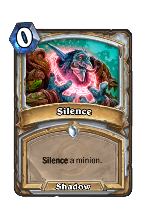 Silence Hearthstone kártya