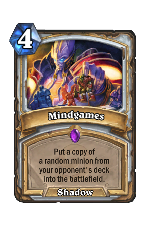 Mindgames Hearthstone kártya