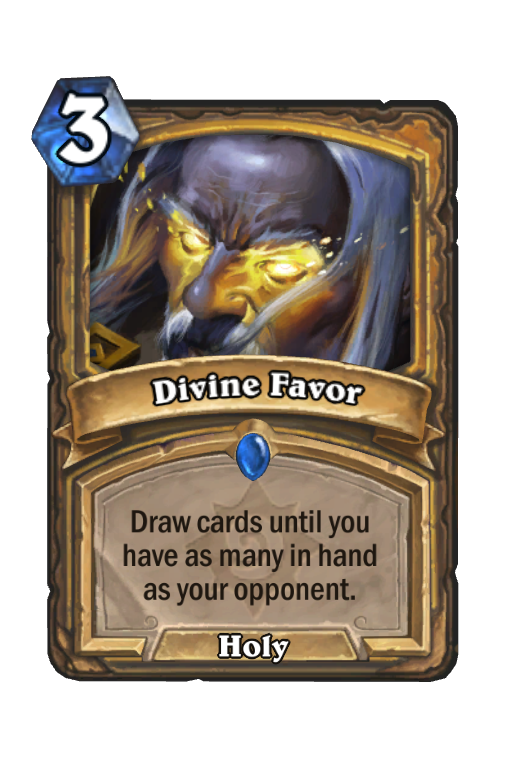 Divine Favor Hearthstone kártya