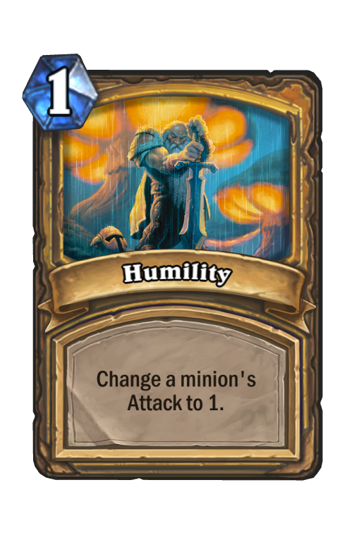 Humility Hearthstone kártya