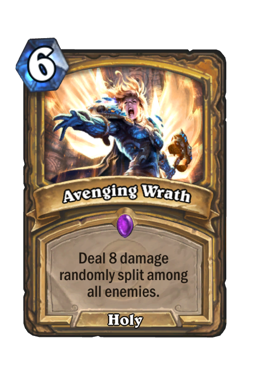 Avenging Wrath Hearthstone kártya