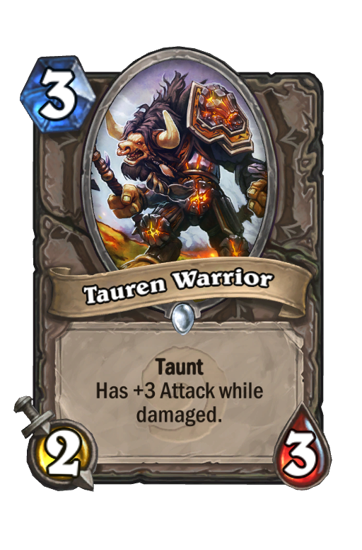 Tauren Warrior Hearthstone kártya
