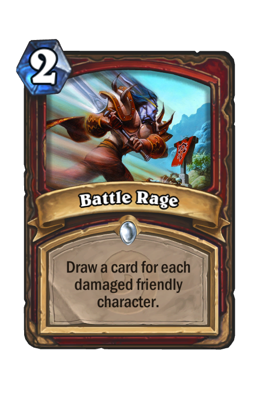 Battle Rage Hearthstone kártya