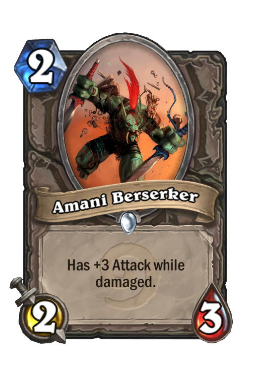 Amani Berserker Hearthstone kártya