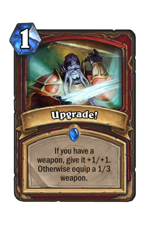 Upgrade! Hearthstone kártya