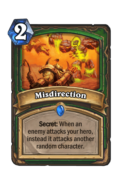 Misdirection Hearthstone kártya