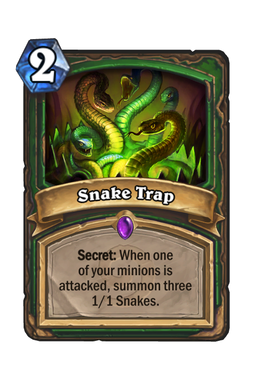 Snake Trap Hearthstone kártya