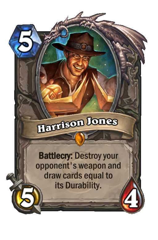 Harrison Jones Hearthstone kártya