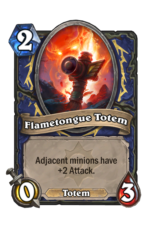 Flametongue Totem Hearthstone kártya