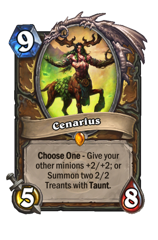 Cenarius hearthstone legendary kártya