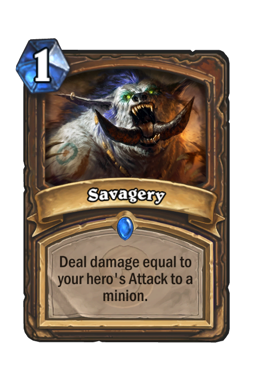 Savagery Hearthstone kártya