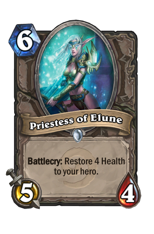 Priestess of Elune Hearthstone kártya