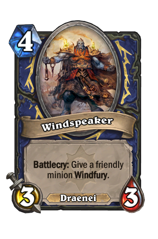Windspeaker Hearthstone kártya