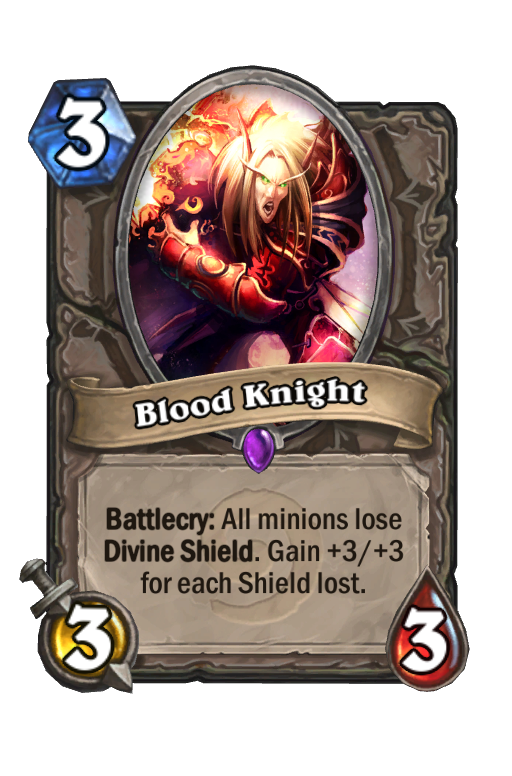 Blood Knight Hearthstone kártya