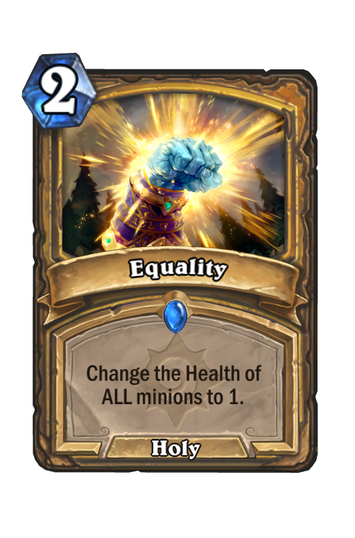 Equality Hearthstone kártya