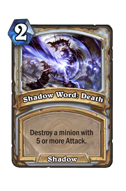 Shadow Word: Death Hearthstone kártya