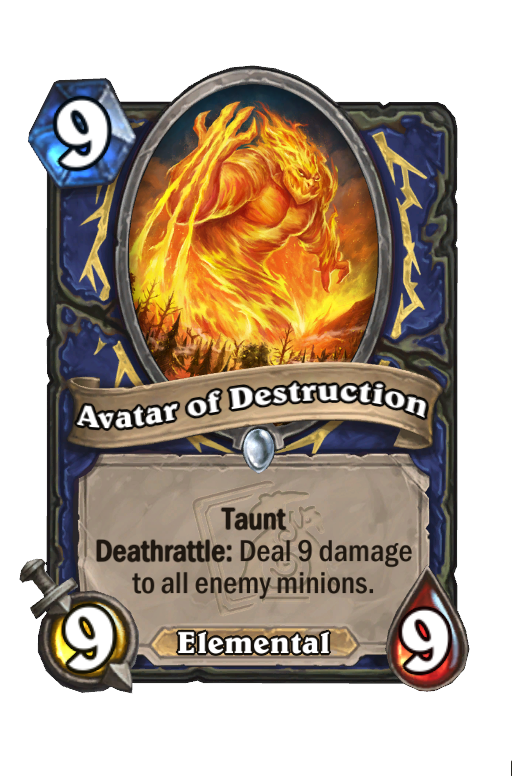 Avatar of Destruction Hearthstone kártya