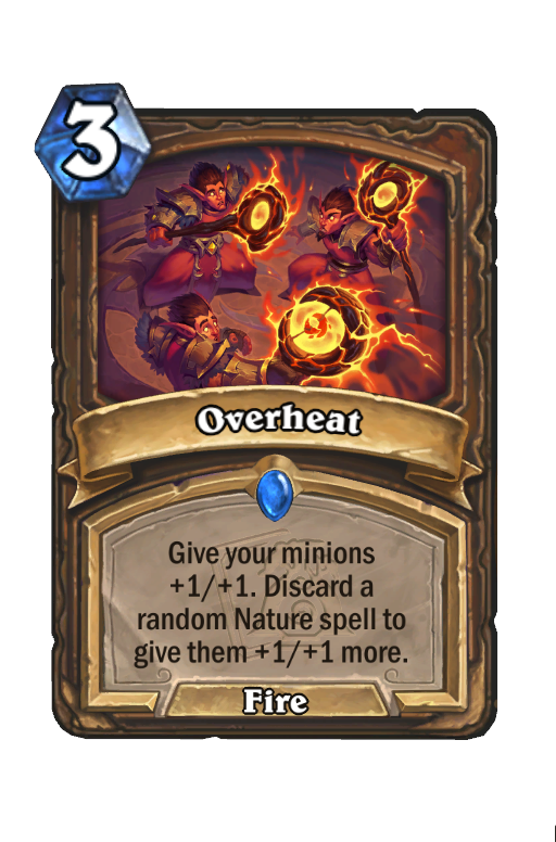 Overheat Hearthstone kártya