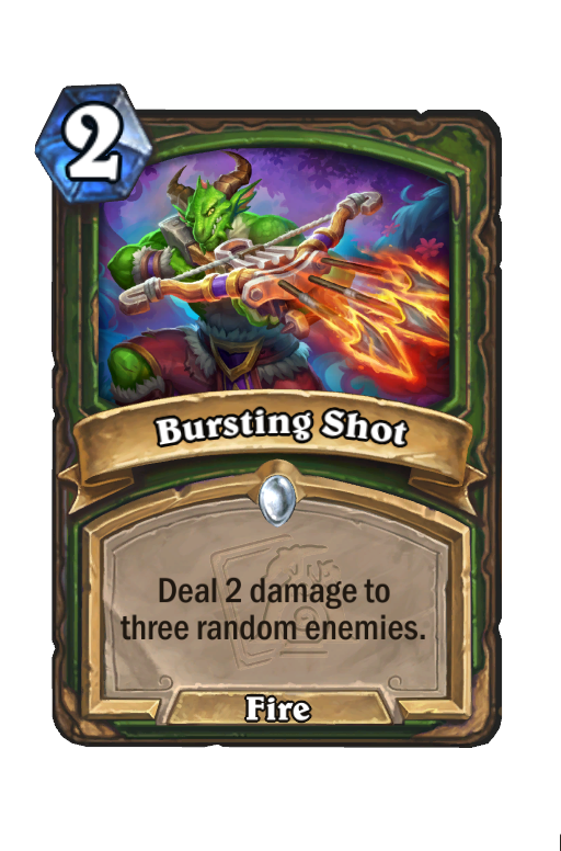 Bursting Shot Hearthstone kártya
