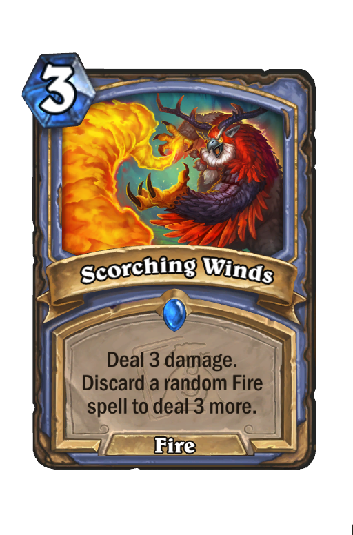 Scorching Winds Hearthstone kártya