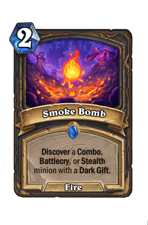 Smoke Bomb Hearthstone kártya