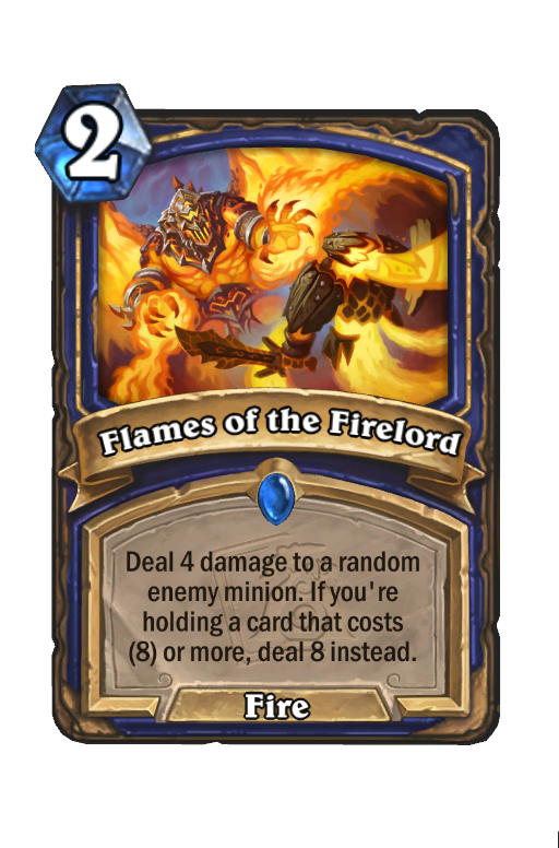 Flames of the Firelord Hearthstone kártya