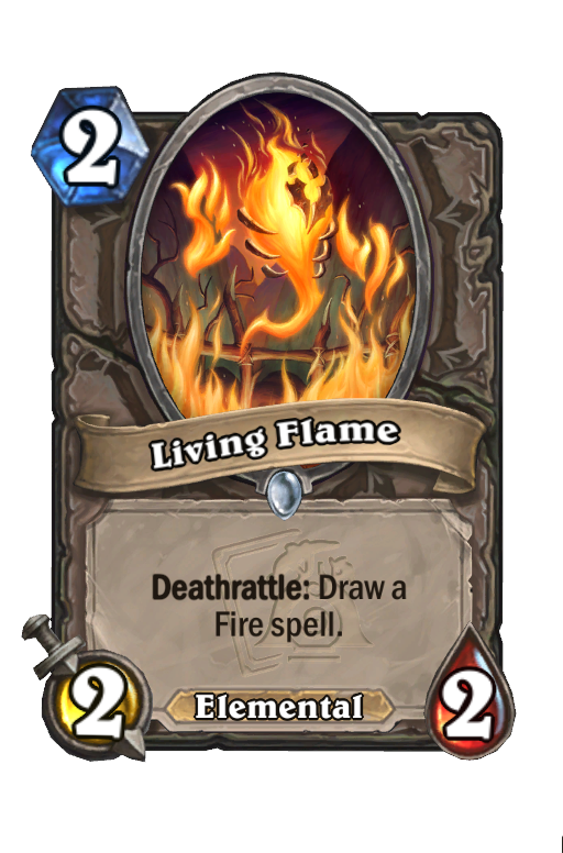 Living Flame Hearthstone kártya