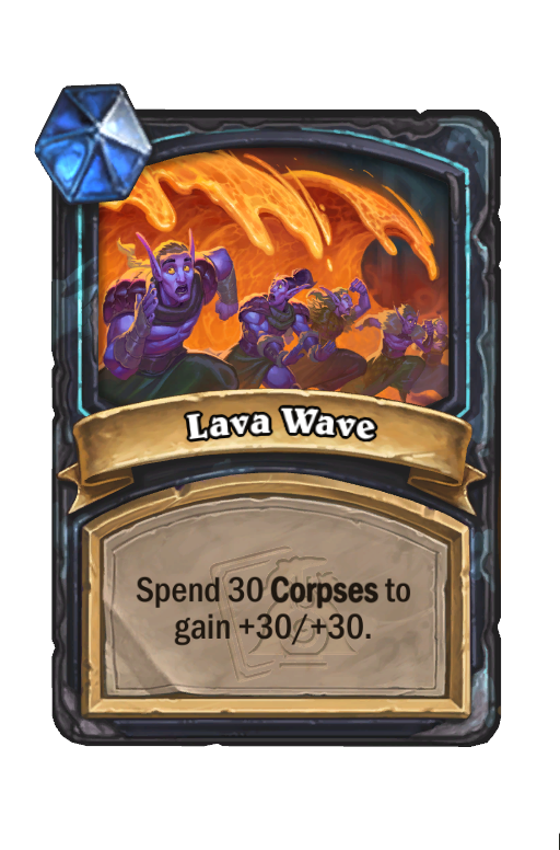 Lava Wave Hearthstone kártya