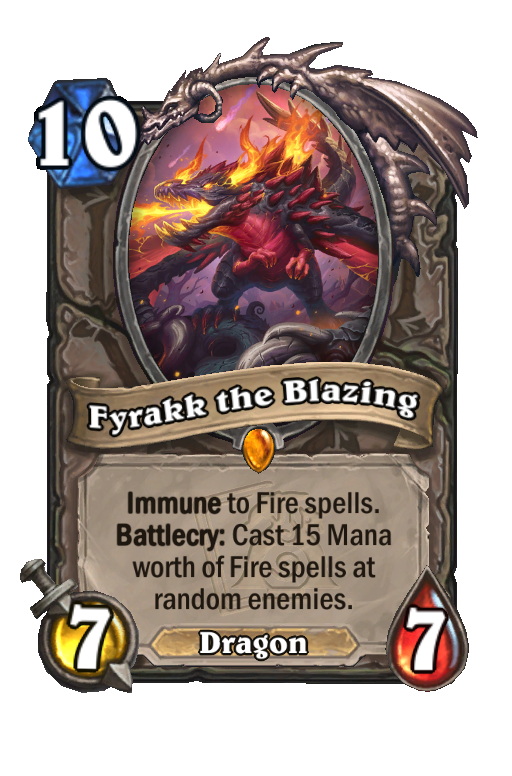 Fyrakk the Blazing Hearthstone kártya