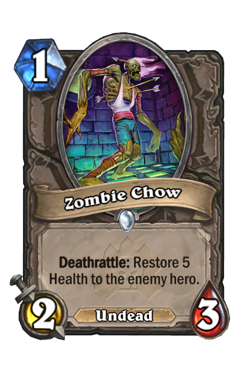 Zombie Chow Hearthstone kártya