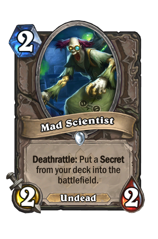 Mad Scientist Hearthstone kártya