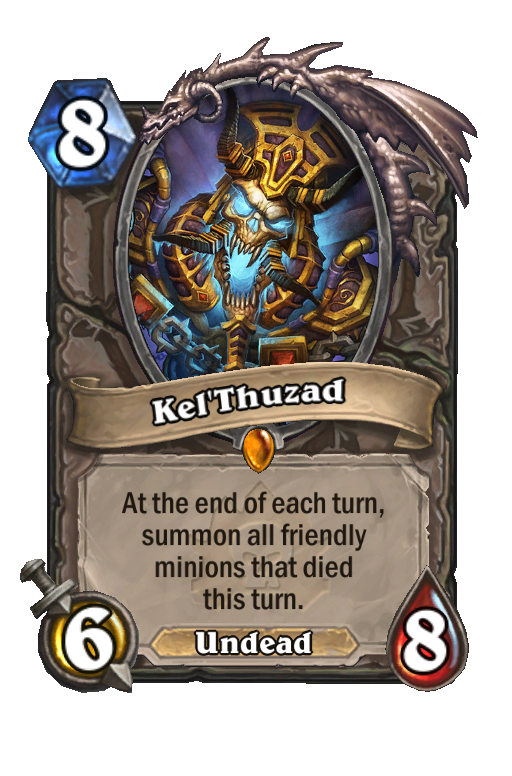 Kel'Thuzad Hearthstone kártya
