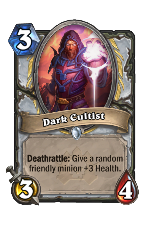 Dark Cultist Hearthstone kártya