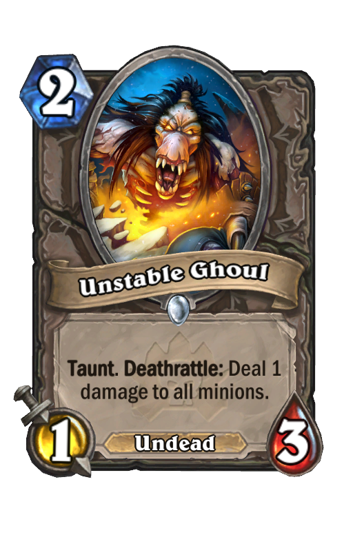 Unstable Ghoul Hearthstone kártya