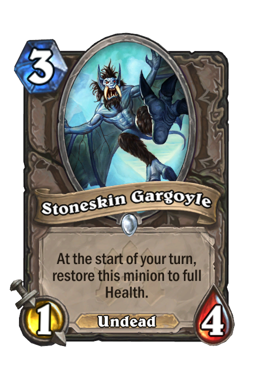 Stoneskin Gargoyle Hearthstone kártya