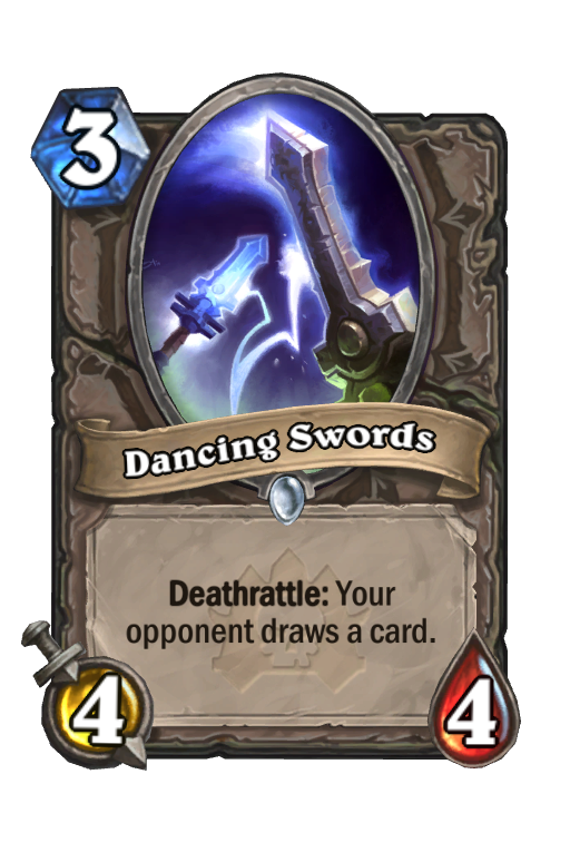 Dancing Swords Hearthstone kártya