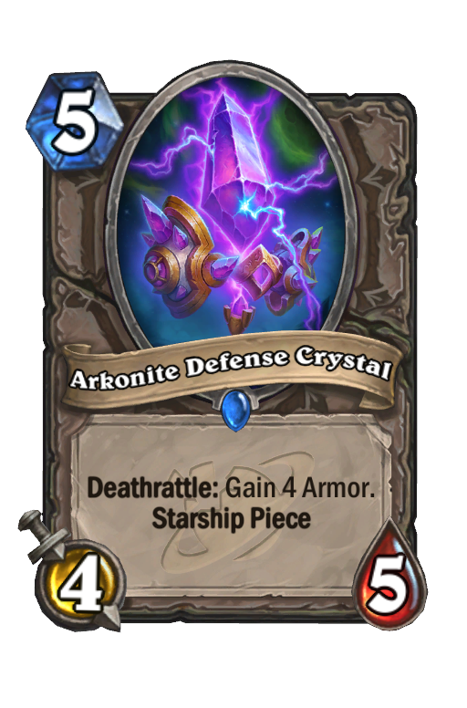 Arkonite Defense Crystal Hearthstone kártya
