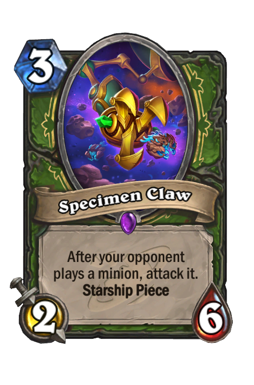 Specimen Claw Hearthstone kártya