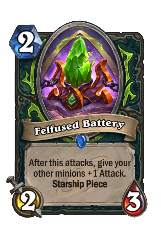 Felfused Battery Hearthstone kártya