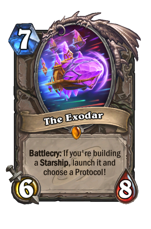 The Exodar Hearthstone kártya