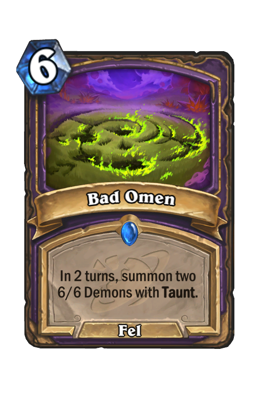 Bad Omen Hearthstone kártya